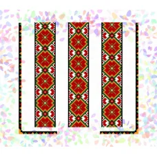 К-270 Гуцульский орнамент. Водорастворимый флизелин для вышивки Confetti