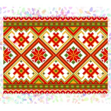 К-271 Гуцульский орнамент. Водорастворимый флизелин для вышивки Confetti