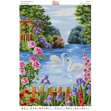 БА2-194 Уютный ставок. Схема для вышивки бисером ТМ Вишиванка