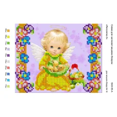 БА5-055 Ангелочек 3. Схема для вышивки бисером ТМ Вышиванка