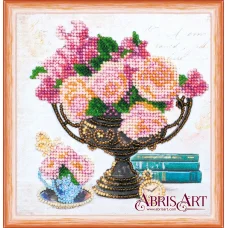 АМ-169 Набор для вышивки бисером на холсте Садовые цветы. ТМ Абрис Арт