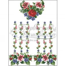 БДд-014 Заготовка детской сорочки для вышивки бисером. Барвиста Вышивка