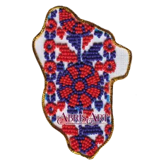 АМК-012 Магнит "Карта Украины" Луганская область. ТМ Абрис Арт