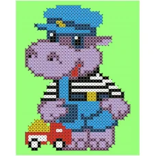 ФЧК-6074 Бегемотик. Схема для вышивки бисером Феникс