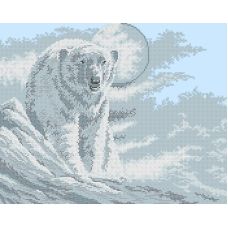 ФЧК-3104 Белая медведица. Схема для вышивки бисером Феникс