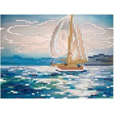 ФЧК-5022 Белый парус в Чёрном море. Схема для вышивки бисером Феникс