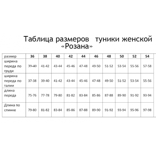 ТПР-040 Туника пошитая для вышивки Розанна. ТМ Красуня