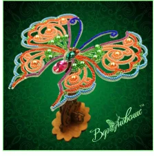 BGP-082 Ажурная 3d бабочка Набор для вышивки бисером ТМ Вдохновение