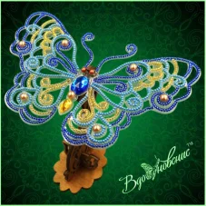 BGP-086 Ажурная 3d бабочка Набор для вышивки бисером ТМ Вдохновение