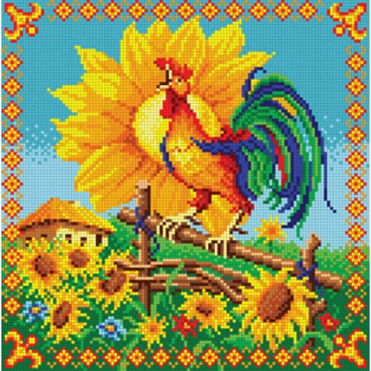 БИС-8814н Петух. Набор для вышивки бисером Арт Лар