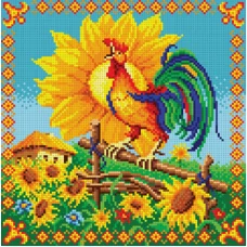 БИС-8814 Петух. Схема для вышивки бисером Арт Лар 