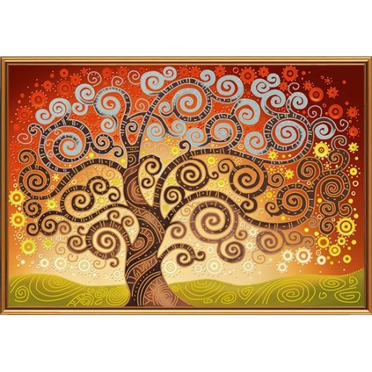 БИС-0282 Дерево счастья. Схема для вышивки бисером Нова Слобода