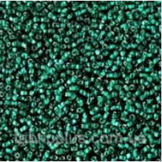 57710м Бисер Preciosa стеклянный тёмно-бирюзовый матовый с серебрянным прокрасом