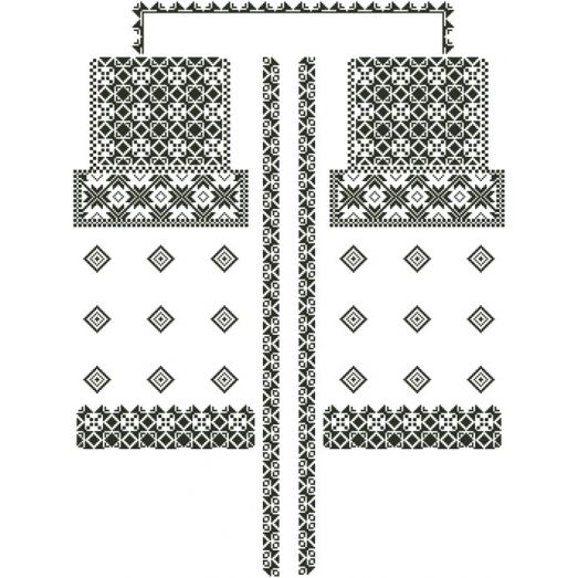 БЖд-049(белая) Заготовка женской сорочки . Барвиста Вишиванка