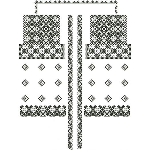 БЖд-049(белая) Заготовка женской сорочки . Барвиста Вишиванка