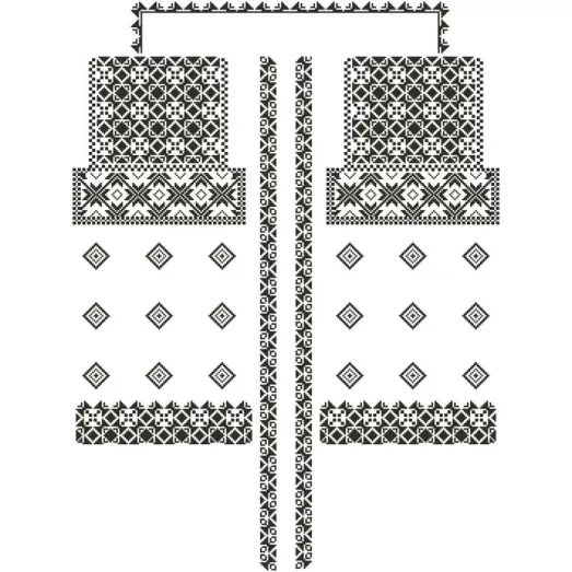 БЖд-049(белая) Заготовка женской сорочки . Барвиста Вишиванка