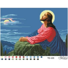 ТО-103 Бісерна заготовка . Схема для вышивки бисером Барвиста Вишиванка