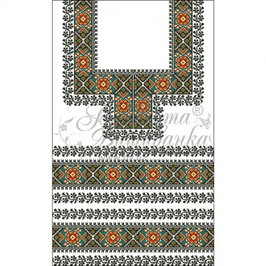 БЖд-064 (белая). Заготовка женской сорочки. Барвиста Вишиванка