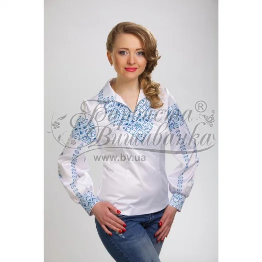 БЖд-067 (белая). Заготовка женской сорочки. Барвиста Вишиванка