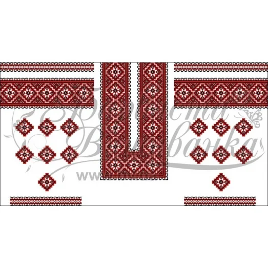 БЖд-068 (белая). Заготовка женской сорочки. Барвиста Вишиванка