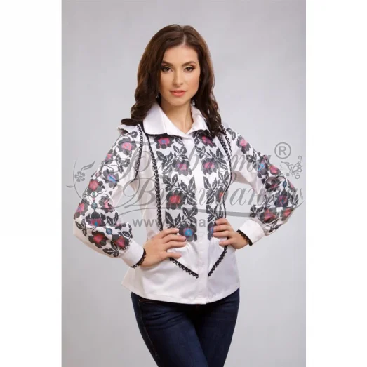 БЖд-069 (белая). Заготовка женской сорочки. Барвиста Вишиванка