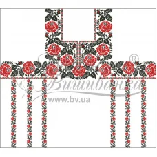 БЖд-71 (белая). Заготовка женской сорочки. Барвиста Вишиванка