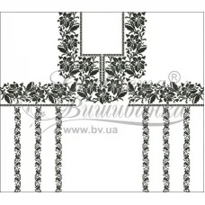 БЖд-072 (белая). Заготовка женской сорочки. Барвиста Вишиванка