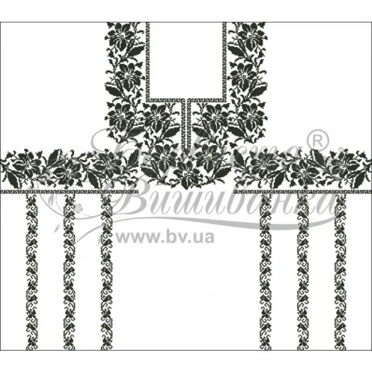 БЖд-072 (белая). Заготовка женской сорочки. Барвиста Вишиванка