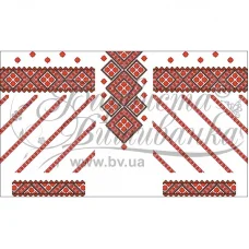 БЖд-074 (белая). Заготовка женской сорочки. Барвиста Вишиванка