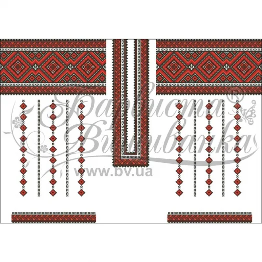 БЖ-075 Заготовка женской сорочки. Барвиста Вишиванка