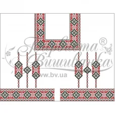 БЖд-078 (белая). Заготовка женской сорочки. Барвиста Вишиванка