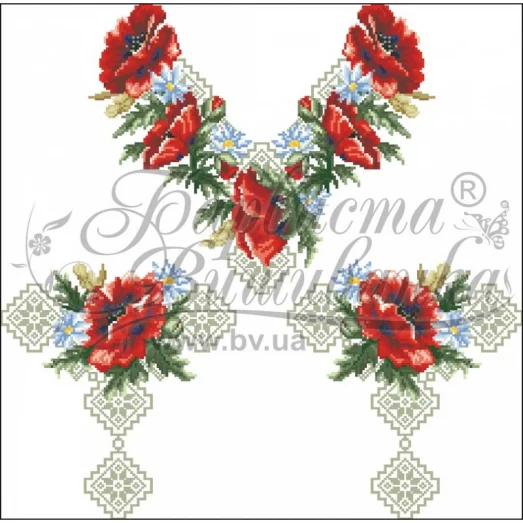 БЖ-086 Заготовка женской сорочки. Барвиста Вишиванка