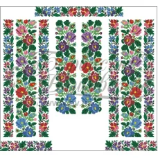 БЖд-094 (белая). Заготовка женской сорочки. Барвиста Вишиванка