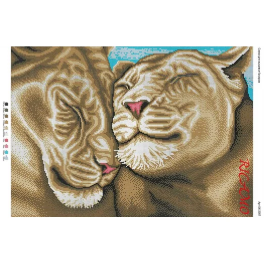 А2Н_001 БК-2007 Нежность. Схема для вышивки бисером ТМ Virena