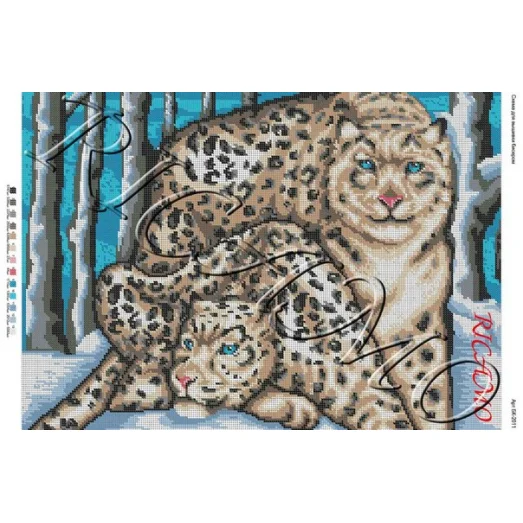 А2Н_003 БК-2011 Кошки. Схема для вышивки бисером ТМ Virena