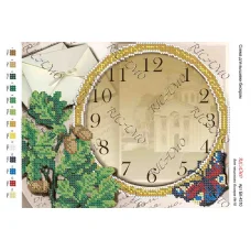 А4Н_085 БК-4310 Часы. Схема для вышивки бисером ТМ Virena
