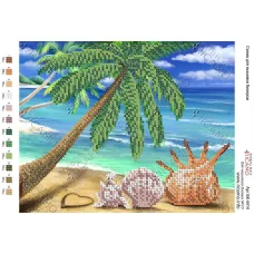 А4Н_216 БК-4414 Райский берег. Схема для вышивки бисером ТМ Virena 