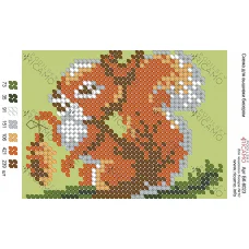 А6Н_038 БК-6023 Белочка. Схема для вышивки бисером ТМ Virena  