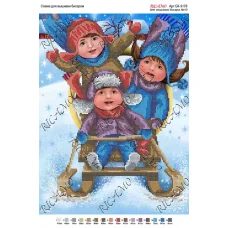 А3Н_035 БК-3178 Санки. Схема для вышивки бисером ТМ Virena