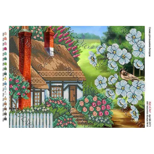 А3Н_168 БК-3171 Дача. Схема для вышивки бисером ТМ Virena
