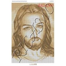 А2Р_011 БКР-2014 Лик Иисуса Христа. Схема для вышивки бисером ТМ Virena