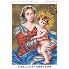 А3Р_060 БКР-3149 Мадонна с младенцем. Схема для вышивки TM Virena