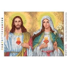 А3Р_090 БКР-3296 Пара Дева Мария и Иисус Христос. Схема для вышивки бисером TM Virena