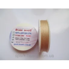 БН-2561 Нить для бисера, Титан, цвет персиковый