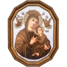 БНП-с Богородица Неустанная помощь (сепия). Схема для вышивки бисером. БС Солес