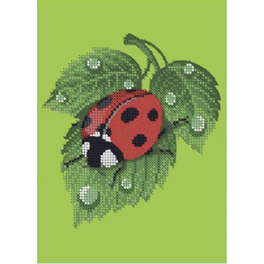 А5-Д-098 Божья коровка. Схема для вышивки бисером ТМ Acorns