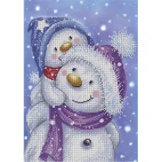 А4-К-1194 Братья снеговички. Схема для вышивки бисером ТМ Acorns