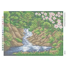 БС-3083 Водопад. Схема для вышивки бисером. Сяйво БСР