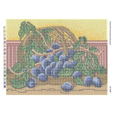 БС-3089 Сливы. Схема для вышивки бисером. Сяйво БСР