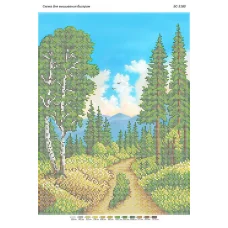 БС-3180 Лес. Схема для вышивки бисером. Сяйво БСР